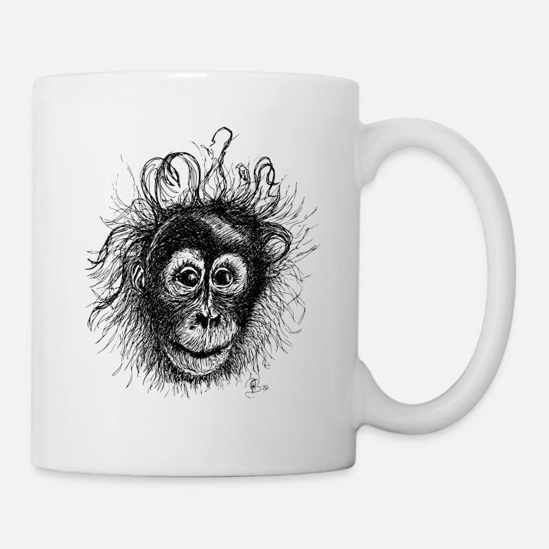 Orang-outan - Mug blanc - blanc