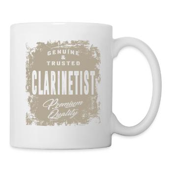 Echter Klarinettist - Tasse - Weiß - Rechts