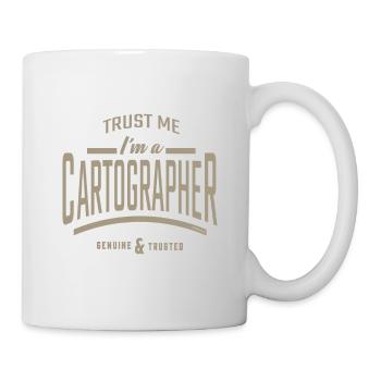 Je suis cartographe - Mug blanc - blanc - Droite
