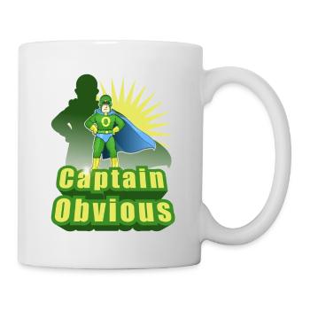 Kapitän offensichtlich - Tasse - Weiß - Rechts