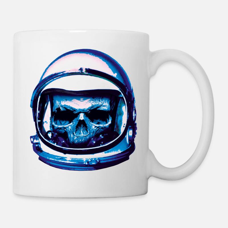 Astronaut Skull - Tasse - Weiß