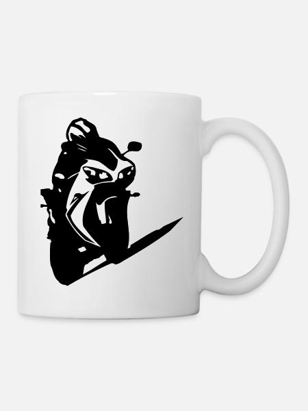 cyclomoteur2 - Mug blanc - blanc