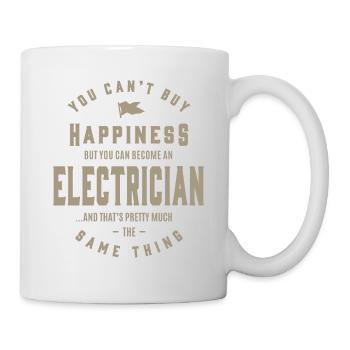 Électricien - Mug blanc - blanc - Droite