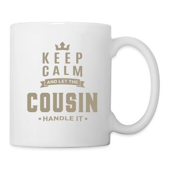Gardez votre calme cousin - Mug blanc - blanc - Droite