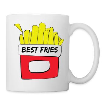 Beste Pommes - Tasse - Weiß - Rechts