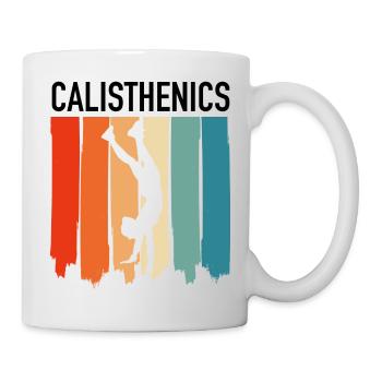 Logo de remise en forme de gymnastique de handstand - Mug blanc - blanc - Droite