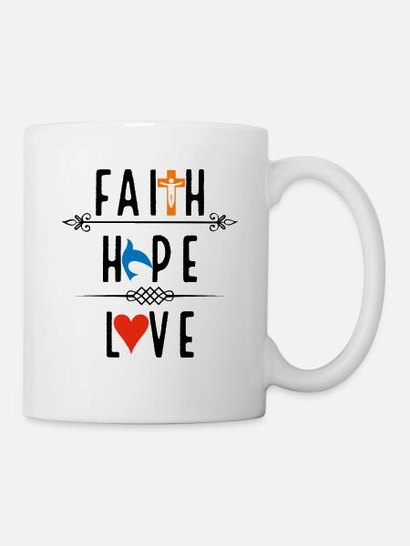 Jesus, Jesus, Jesus Christian Christian Christian - Mug - white