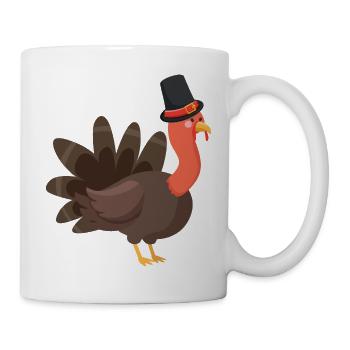 Dinde de Thanksgiving - Mug blanc - blanc - Droite