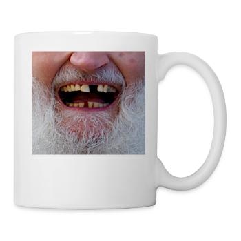 Face mask - beard nose mouth and teeth - DIGITAL - Mug - white - Right