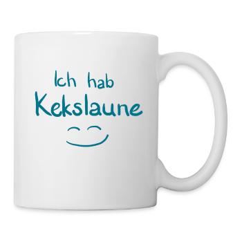 Kekslaune türkis - Tasse - Weiß - Rechts