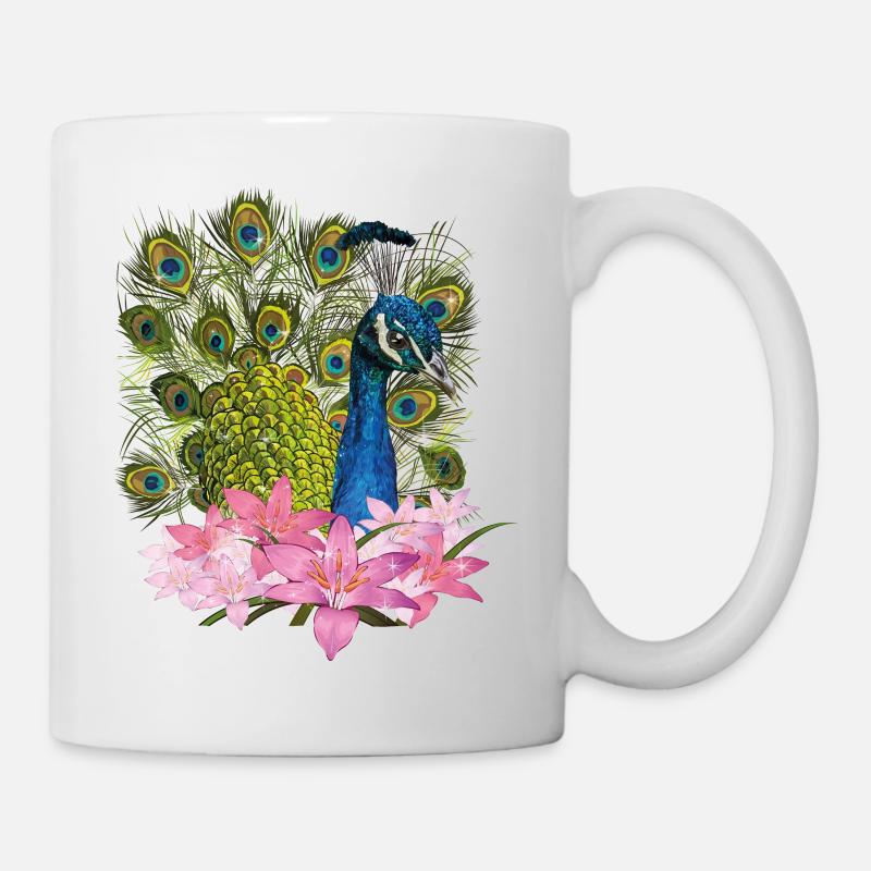 Peacock - Mug - white