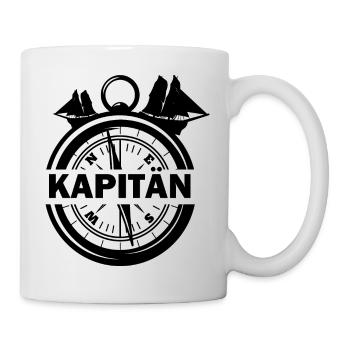 Kapitän Kompass - Tasse - Weiß - Rechts