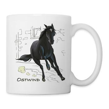 Ostwind Hengst Ostwind im Galopp - Tasse - Weiß - Rechts