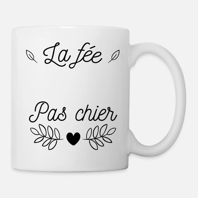 La fée pas chier, humour jeux de mots - Mug blanc - blanc