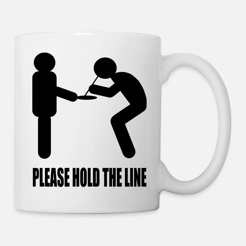 Please hold the line - Mug - white