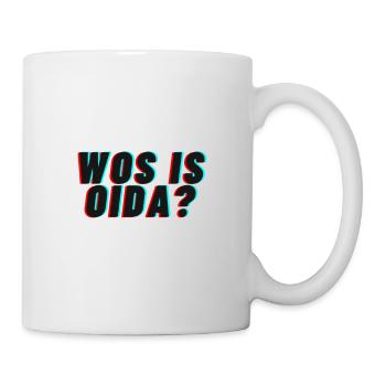 Wienerisch Wos is Oida? - Tasse - Weiß - Rechts