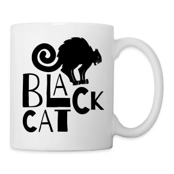 Black Cat - Tasse - Weiß - Rechts