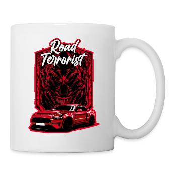 Road Terrorist Red - Mug blanc - blanc - Droite