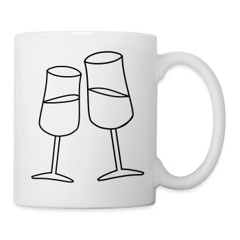 glasses Grappa Wine Obstler Sherry - Mug - white - Right