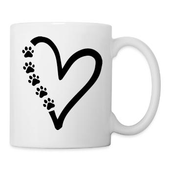 Chien chien - Mug blanc - blanc - Droite