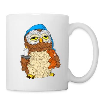 Owl "Good Night" "Good Morning" - Mug - white - Right