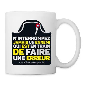 Zitate von Napoleon Bonaparte - Tasse - Weiß - Rechts