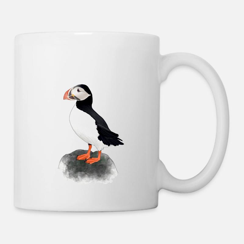 Atlantic puffin - Mug - white