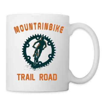 MTB, mountain bike, mountain bike, mountain biking - Mug - white - Right