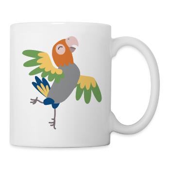Perroquet - Mug blanc - blanc - Droite