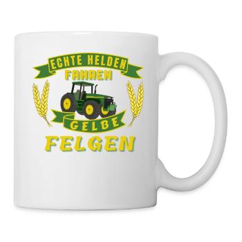 Echte Helden - Tasse - Weiß - Rechts