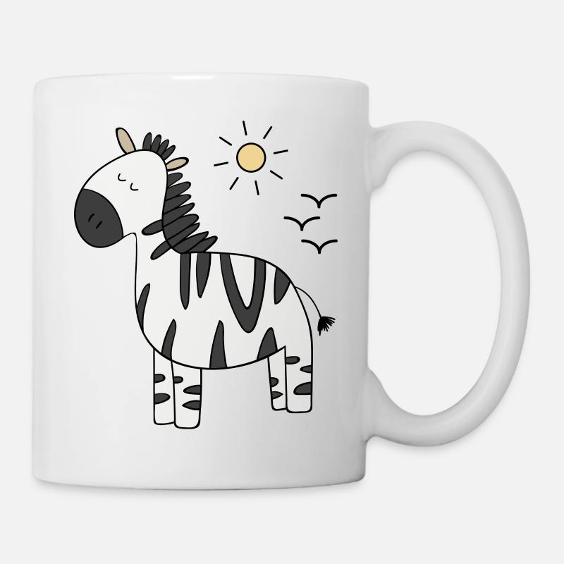 zèbre - Mug blanc - blanc