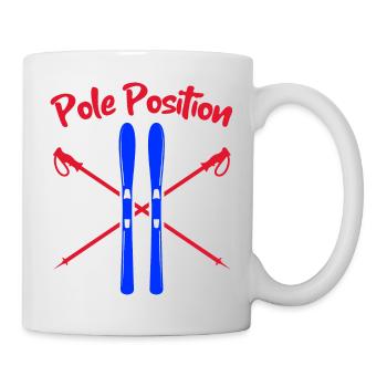 Pole Position, Skiing Holiday, Ski season, Slalom - Mug - white - Right
