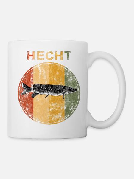 Pêche pêche brochet pêche avec pêcher pêche cadeau pêche - Mug blanc - blanc