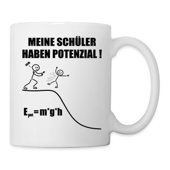 Physiklehrer Nerd lustiges Wisschenschaft Geschenk - Tasse - Weiß - Rechts