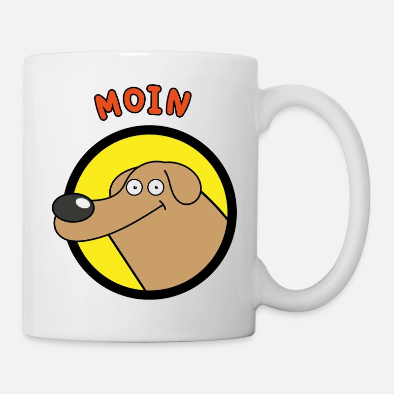 Moin chien énonciation drôle pour anniversaire - Mug blanc - blanc