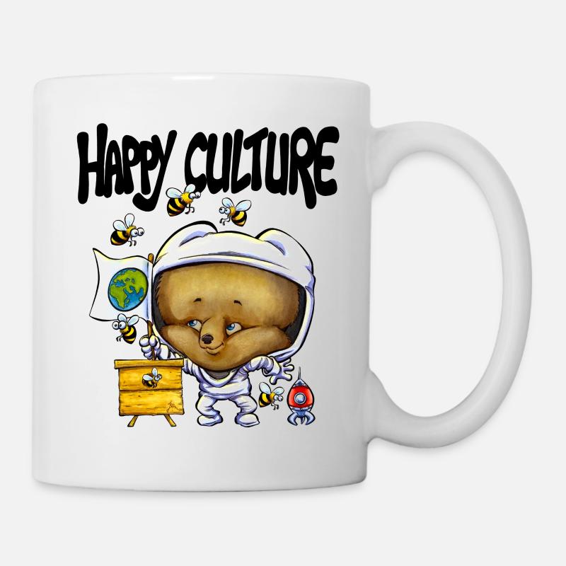 Bio-Imkerbär "Jeem Creations" - Tasse - Weiß