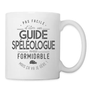 cadeau guide spéléologue formidable métier guide - Mug blanc - blanc - Droite