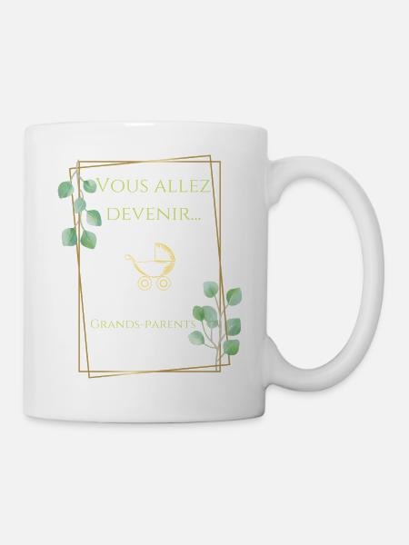 Annonce grossesse vous allez devenir grands parent - Mug blanc - blanc