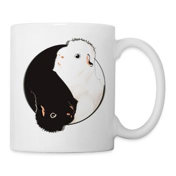 Yin & Yang Meerschweinchen - Tasse - Weiß - Rechts