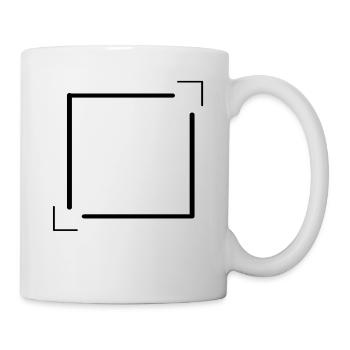 Lines Frame with Corners Decoration Gift - Mug - white - Right