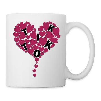 TIKTOKheart 1 - Mug blanc - blanc - Droite