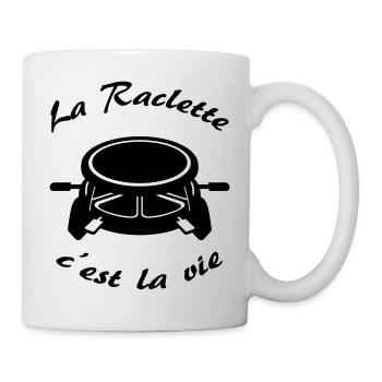 La Raclette c'est la vie ! - Mug blanc - blanc - Droite