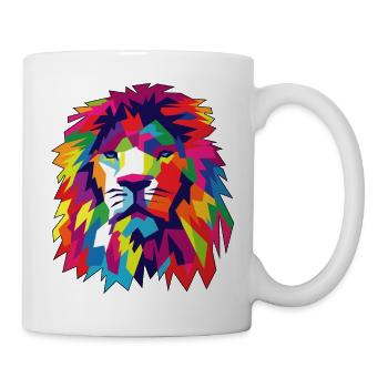 Colorful Lion - Mug - white - Right