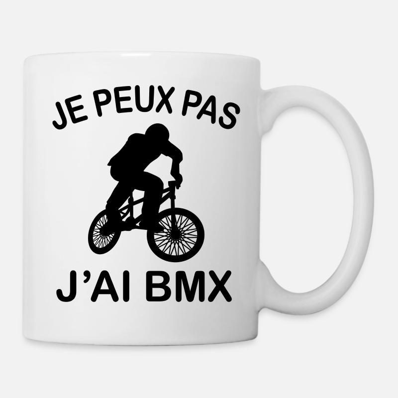 Je Peux Pas J'ai BMX - Mug blanc - blanc