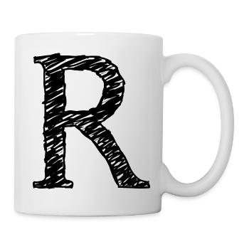 R - Tasse - Weiß - Rechts