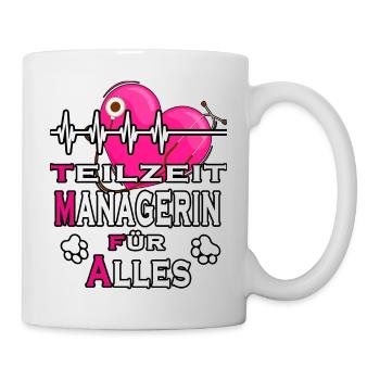 tmfa manager liebe tier tierarztpraxis tierfreund - Tasse - Weiß - Rechts