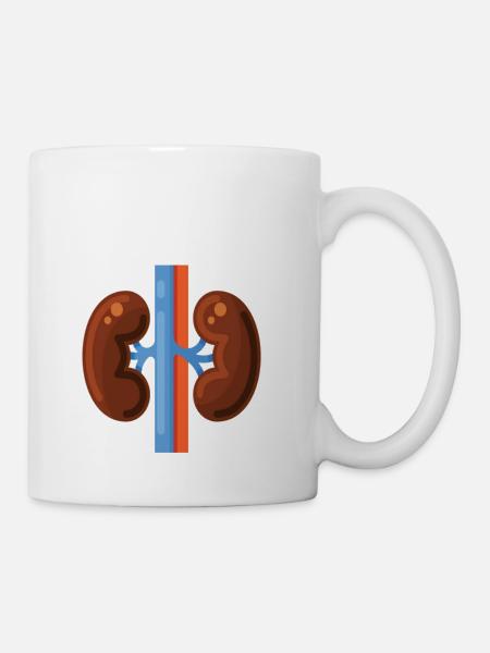 Niere - Tasse - Weiß
