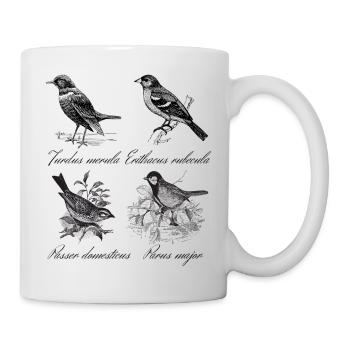 Oiseaux - Mug blanc - blanc - Droite