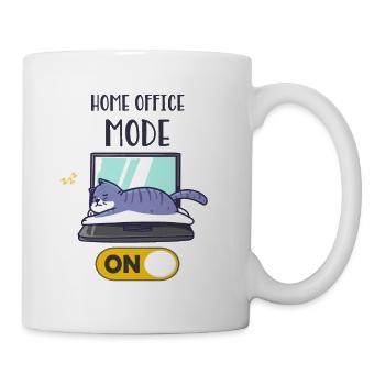 Home Office Fashion On Funny Cat Laptop Sleep - Mug - white - Right