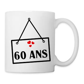 60 YEARS. 60th ANNIVERSARY. ANNIVERSARY 60 YEARS. Ann - Mug - white - Right